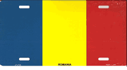 Romania Flag License Plate