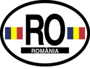 Romania Flag It Oval Decal