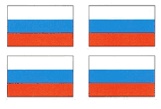 Russia Federation Flag Stickers