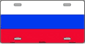 Russia Flag License Plate