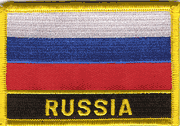 Russia Flag Patch with Name