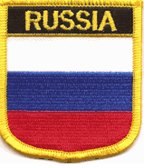 Russia Flag Shield Patch