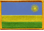 Rwanda Flag Patch - Rectangle