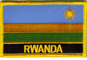 Rwanda Flag Patch with Name