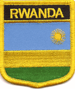 Rwanda Flag Shield Patch
