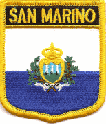San Marino Flag Shield Patch