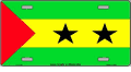 Sao Tome Flag License Plate