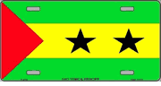 Sao Tome Flag License Plate