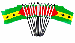 Sao Tome & Principe 4"x6"Polyester - 12 Per Pack