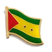 Sao Tome & Principe Flag Lapel Pin - Single