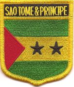 Sao Tome & Principe Flag Shield Patch