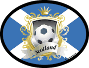 Scotland Soccer Flag It Oval Decal