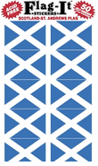 Scotland Cross Flag Stickers 50 Stickers per package