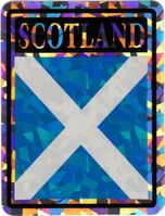 Scotland Cross Vinyl Reflective Decal