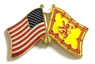 Scotland Lion Flag Lapel Pin - Double
