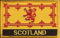 Scotland Lion Flag Patch with Name