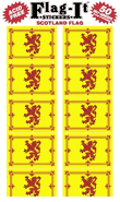 Scotland Lion Flag Stickers 50 Stickers per package