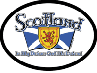 Scotland Motto Flag It Oval Decal
