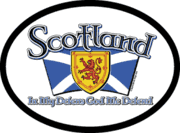 Scotland Motto Flag It Oval Decal