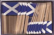 Scotland St. Andrew's Cross Flag Toothpicks