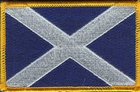 Scotland St. Andrews Cross Flag Patch - Rectangle
