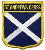 Scotland St. Andrews Cross Flag Shield Patch
