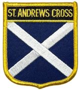 Scotland St. Andrews Cross Flag Shield Patch