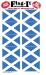 Scotland St. Andrews Cross Flag Stickers - 50 per package
