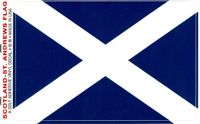 Scotland St. Andrews Flag Decal Stickers - Large