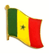 Senegal Flag Lapel Pin - Single