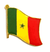 Senegal Flag Lapel Pin - Single