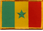 Senegal Flag Patch - Rectangle