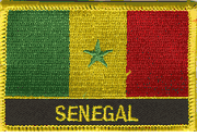 Senegal Flag Patch with Name