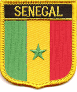 Senegal Flag Shield Patch