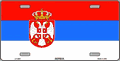 Serbia Flag License Plate