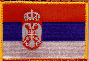 Serbia Flag Patch - Rectangle