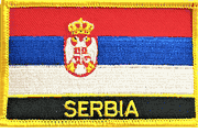 Serbia Flag Patch with Name