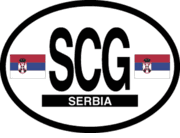 Serbia Flag It Oval Decal