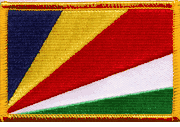 Seychelles Flag Patch - Rectangle