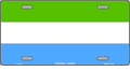Sierra Leone Flag License Plate