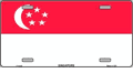 Singapore Flag License Plate