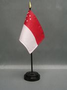 Singapore Miniature Flag