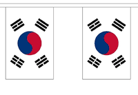 South Korea String Flag Bunting