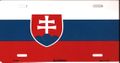 Slovakia Flag License Plate