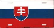 Slovakia Flag License Plate