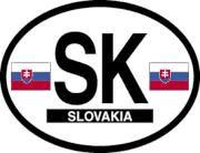 Slovakia Flag It Oval Decal