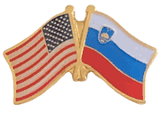 Slovenia Flag Lapel Pin - Double