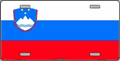 Slovenia Flag License Plate