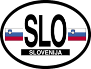 Slovenia Flag It Oval Decal