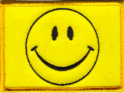 Smiley Face Flag Patch